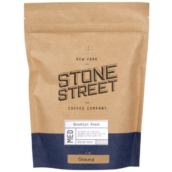 BROOKLYN SIGNATURE BLEND | Freshly Ground Coffee |1 LB Resealable Bag | Medium – Dark Roast Level - Bold & Balanced | Specialty Handcrafted 100% Arabica | Universal Grind Size