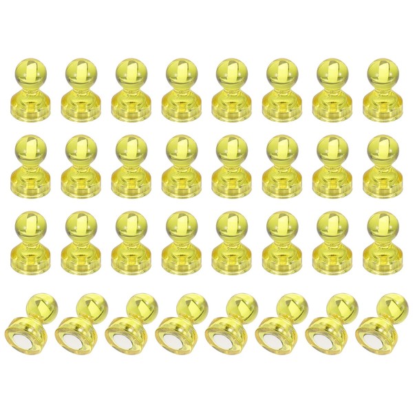 PATIKIL 32pcs Magnets Push Pins, 0.7x0.5 Strong Fridge Magnets Magnetic