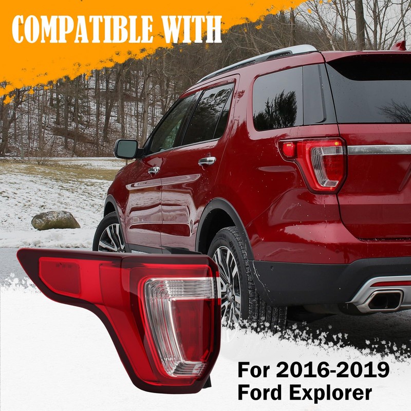 Tail Light Assembly Compatible with 2016 2017 2018 2019 Ford
