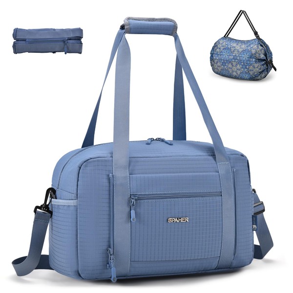 SPAHER Ryanair Cabin Bag 40x20x25 Foldable Travel Duffle Weekend Gym