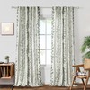 MEETSKY Sage Green Curtains 72 Inches Long 2 Panels Boho