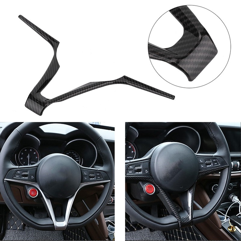 ABS V Shape Car Steering Wheel Frame Decoration Trim Fits