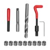 15Pcs M14x1.5 Inserts Spark Plug Thread Repair Kit with Box,Helicoil