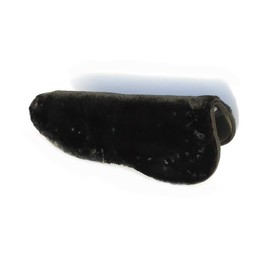 Rhinegold Equestrian Luxury Fur Saddle Seat Saver - Black - Saddle Pad Cushion Cover for Horse Saddles. Premium Horse Saddle Cover. Horse Riding Equipment & Accessories.