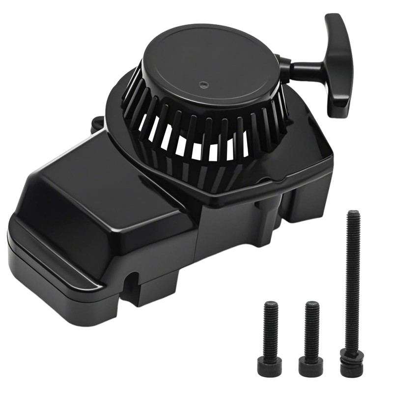 MospdyGear Black Recoil Pull Starter, Motorcycle Engine Recoil Starter, Replacement