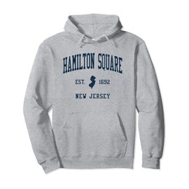 Hamilton Square NJ Vintage Athletic Sports JSN1 Pullover Hoodie
