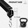 DOEIEZ Aluminum Ceiling Curtain Track Set with Hooks Ceiling Mount