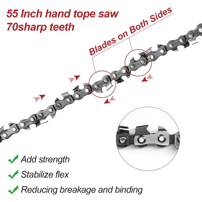 High Limb Rope Saw 55 Inch Rope Saw for Tree