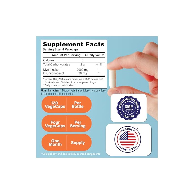 Health Thru Nutrition Inositol Myo Chiro 120 Capsulas