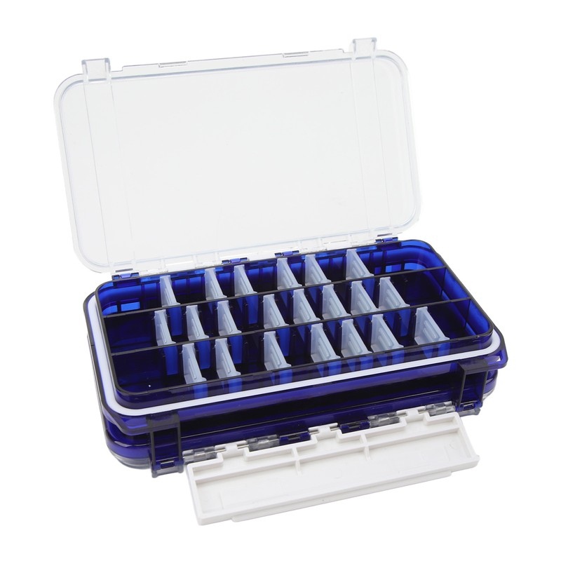 Fishing Lure Box Double Sided Detachable Transparent Waterproof Multi Purpose