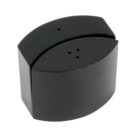 Restaurantware-RW Base 2 Ounce Salt And Pepper Shaker Set, 1 Durable Embracing Salt And Pepper Set - Dishwashable, Refillable, Black Steel Salt And Pepper Kit For Restaurants Or Pizzerias