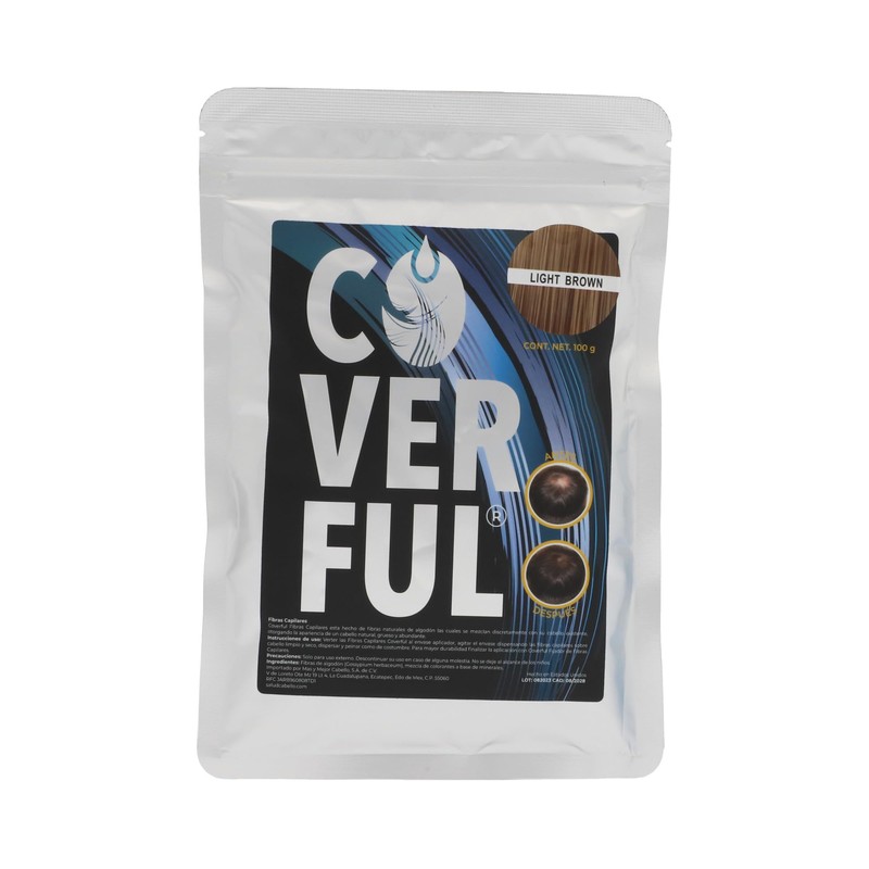 Fibra Capilar Coverful Premium 100 Gramos Para Cubrir Calvicie, Canas