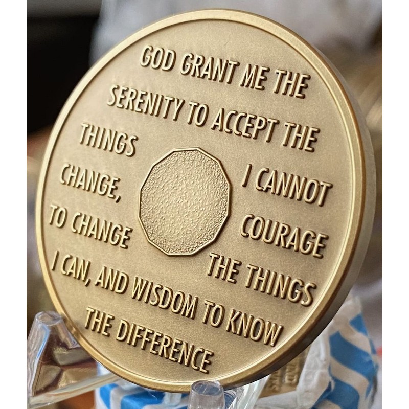 RecoveryChip 1 Year AA Medallion Large 1.5 Inch Heavy Premium