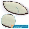 Sanbege 2 Pack Leaf Spoon Rest, Ceramic Ladle Holder, Modern