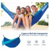 Bluelander Hamaca Camping Portátil Azul + Kit De Instalación