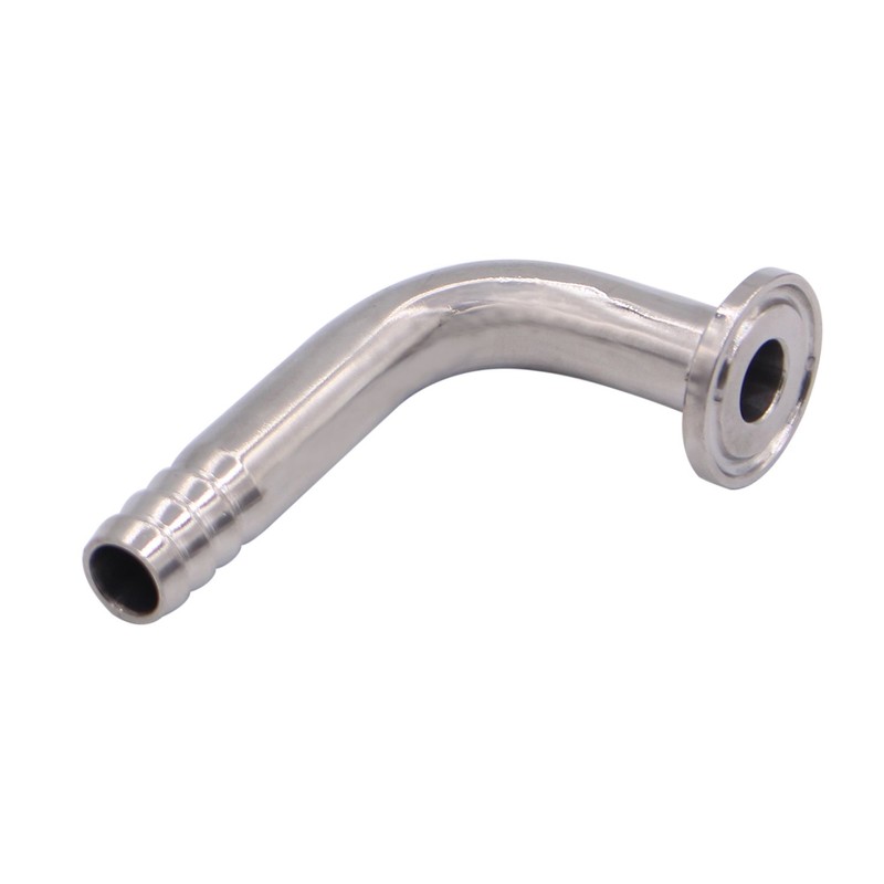 DERNORD Sanitary Hose Barb Pipe Fitting 0.75" Tri Clamp (25MM
