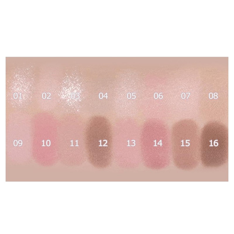 Wakemake Soft Blurred Eye Palette 10 Lazy Pink Blurred, 16