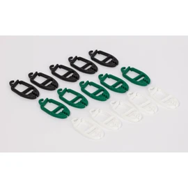 SUPI Pack of 15 Sock Clips Sock Holder – Colour Set (Black Green White)