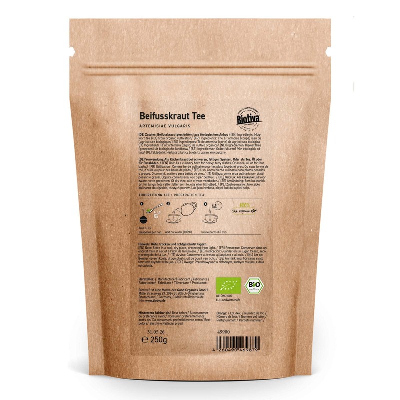 Mugwort Tea Organic 100g - Hand-Picked - Artemisiae vulgaris -