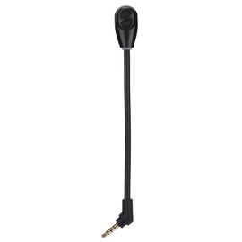 Mini Flexible Microphone 3.5mm - Replacement Detachable 3.5mm Microphone Noise Cancelling Mic for Hyperx Cloud Flight S, for Hyperx Cloud Flight - Black