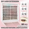 Manga Lashes Clusters Kit Eyelash Clusters Wispy NINGLAH Fairy Cluster