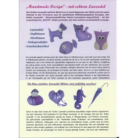 Handmade Design Lavender Pillow - Scented Cushion - with Real Lavender (Standard, 2 x Large Owl + 2 Small Owls)