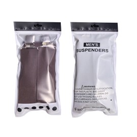 ZEAIFROOG - Tirantes para hombres o mujeres. Clips resistentes en forma de X de 2 pulgadas de ancho, incluidos negro y rojo, adecuados para bomberos, Marrón, Talla única