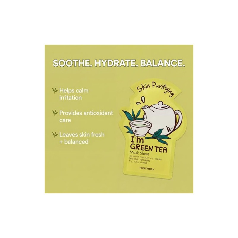 TONYMOLY I'm Real Green Skin Purifying Tee Mask