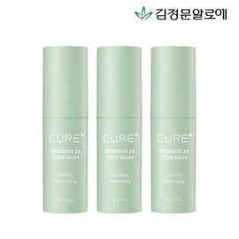 Kim Jung-moon Aloe Cure 2X Cream Moisture Stick Balm 3ea / 김정문알로에 큐어 2X크림 수분 스틱밤 3개