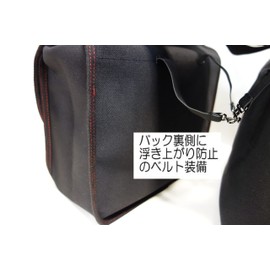 Army Bag ■ US ARMY Side Bag (Army Saddlebag) Black/Red Stitching ARMY(BK)