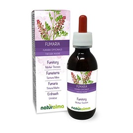 Fumitory (Fumaria officinalis) herb with Flowers Alcohol-Free Mother Tincture Naturalma | Liquid Extract Drops 120 ml | Food Supplement | Vegan