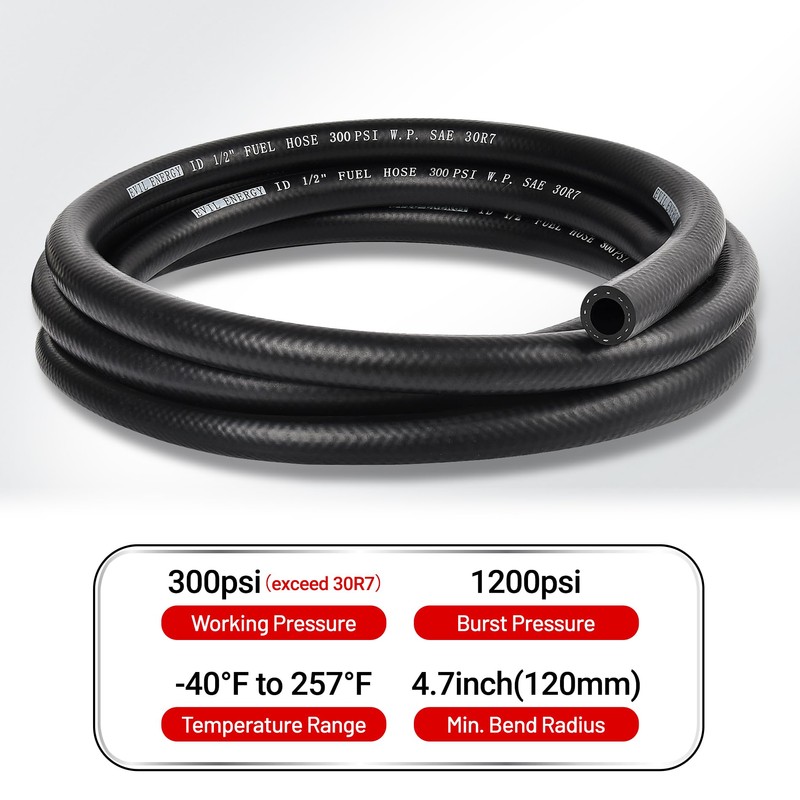 EVIL ENERGY 1/2 Fuel Hose Line Push Lock SAE 30R7
