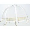 Half Dome Pot Rack w Grid in Black w Chrome