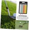Outanaya 10pcs Golf Scorecards Golf Distance Reference Cards for Accurate