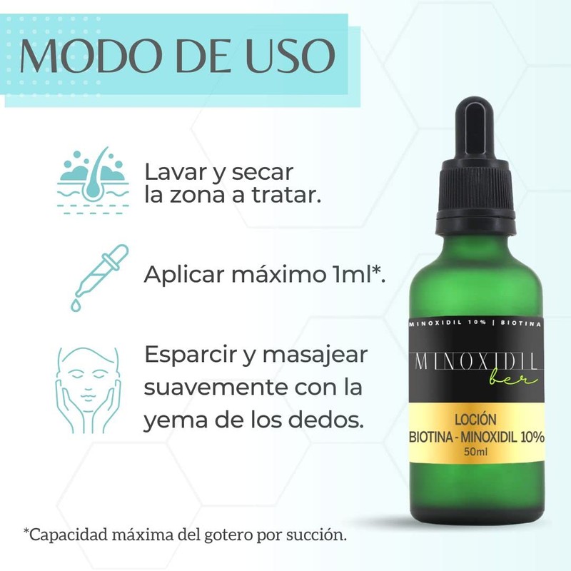 Tratamiento para cabello y barba unisex 10% con Biotina 3