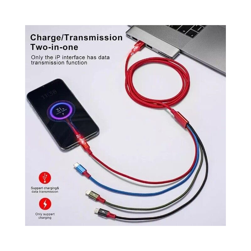 USAMS - Paquete de 2 cables de carga múltiple de