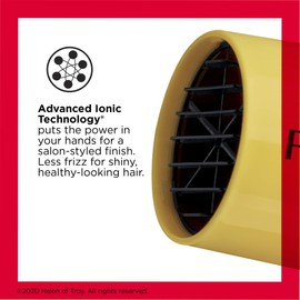 REVLON Compact Hair Dryer | 1875W Lightweight Design, Perfect for Travel, (Yellow)