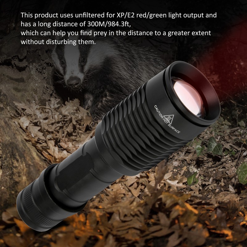 Aluminium Alloy Portable Tactics LED Flashlight Hunting Torch Infrared Accessory