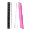 sourcing map Folding and Straight Ruler Kit 30/15cm Metric Aluminum