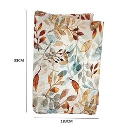 1 Piece Stylish Summer Table Runner, Autumn Kitchen Table Decoration, Holiday Party Living Room Decoration, Holiday Table Runner, Maple Leaf Decorative Tablecloth