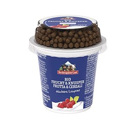 Berchtesgadener Land BGL Organic Fruit & Crisp Raspberry at Least 3.9% Fat (6 x 150 g)