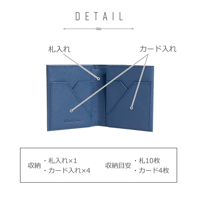 Dom Teporna Men's Bifold Wallet, No Coin Purse, Compact, Ultra
