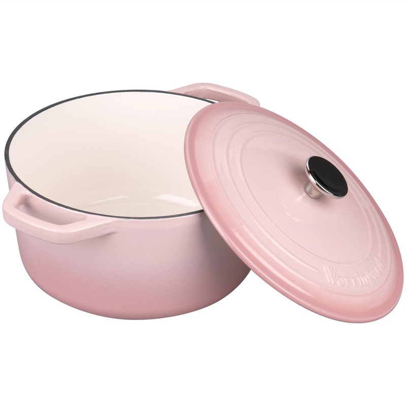 VORRINGARD Enameled Cast Iron Dutch Oven Pot with Lid, for