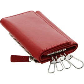 Mieno Key Case, Wallet, Men's, Women's, Genuine Leather, Multi Case, Leather, red