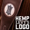 Levy's Leathers 2.5" Padded Vegan Leather and Hemp Guitar Straps;