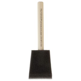3 Set of 24 Count - Size 2" Product Poly Foam Brush with Wood Handle