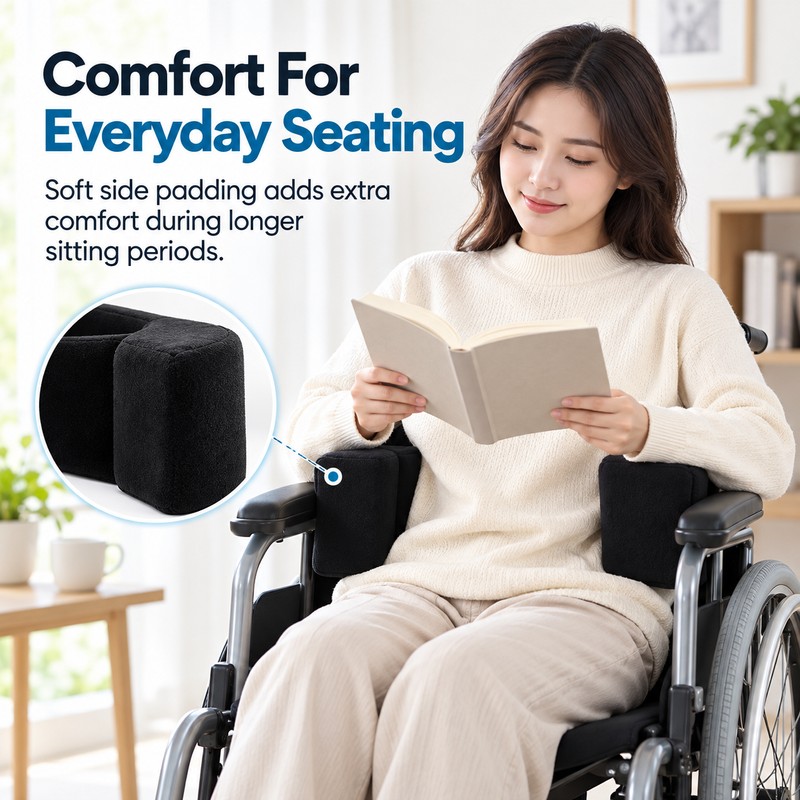 Wheelchair Side Support Pad with Adjustable Side Plate – Lateral