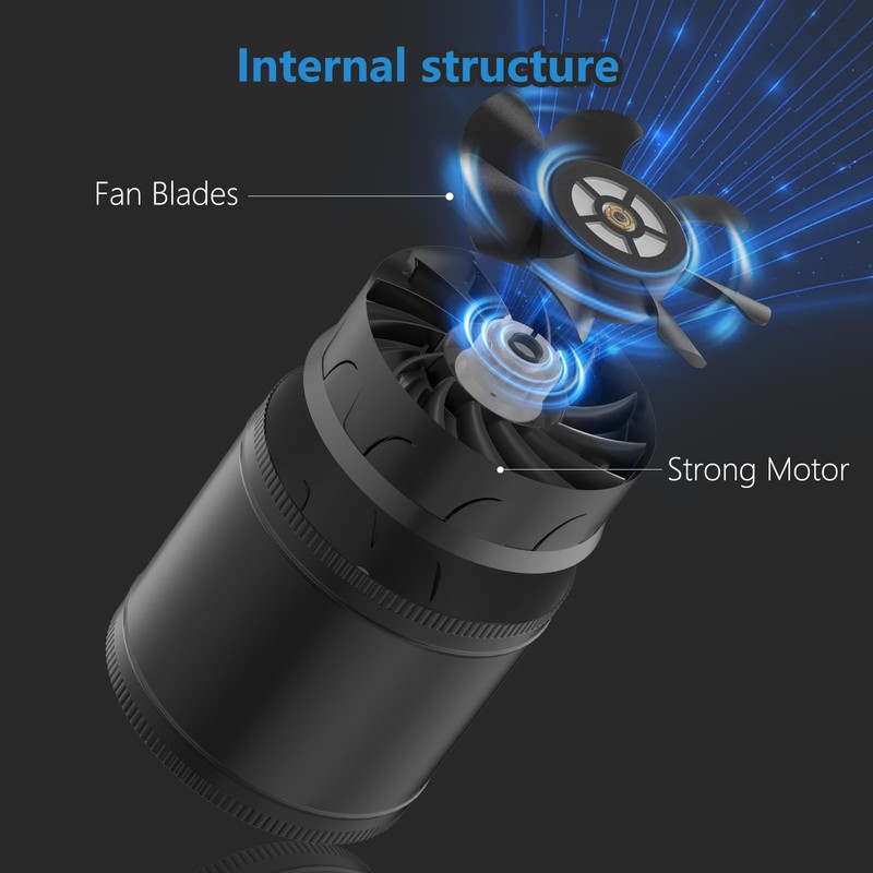 Hon&Guan 8 Inch Inline Booster Duct Fan with Speed Controller