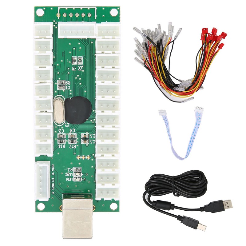 QM070921 Arcade Game Encoder with USB Cable Durable Zero Delay