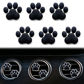 Dog Claw Air Vent Clips, 6 Pcs Dog Claw Car Air Fresheners Vents Clips Diamond Car Interior Decor Bling Cute Car Accessories Car Decoration for Women, Automotive Air Fresheners (Black)